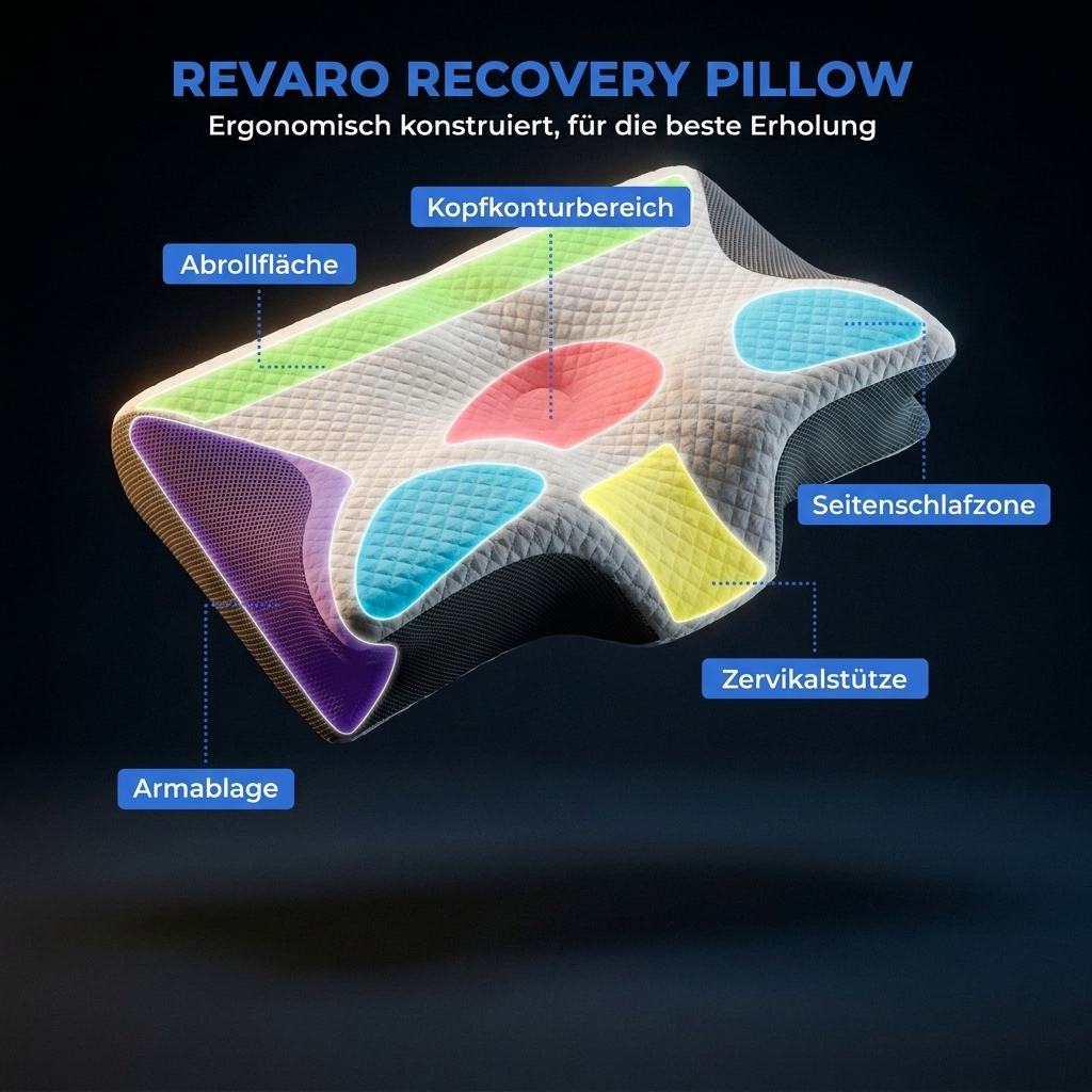 Revaro Recovery Pillow mit anatomischen Zonen